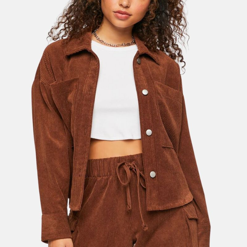 womens brown suede corduroy shirt jackets 0bc02fe0 a59c 462b 87b4 63df50e9d37c