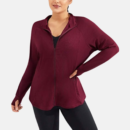 womens burgundy designer zip up fleece a3829304 356b 488e a794 07b7d21a94a5