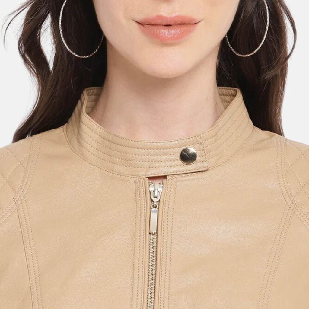 womens camel jacket leather biker style 6a03d4b6 45fa 4c29 93a0 0ee6c5c1f7f9 354485
