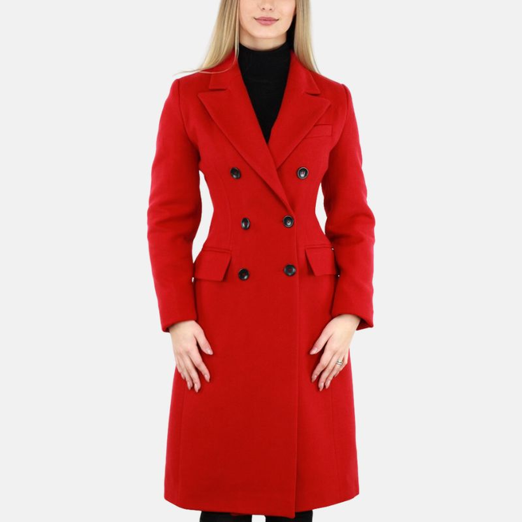 womens christmas red long coat 8ccbf08a c0b6 4b94 bc4f c0262a752cc9