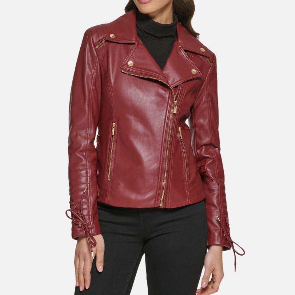 womens maroon asymmetrical moto leather jacket 837f8bed fbfd 4943 bb2a 72d1f140e2a6
