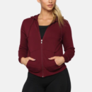 womens maroon zip up hooded jacket 3790bdf7 d5b7 4888 9955 235ef03b93b9