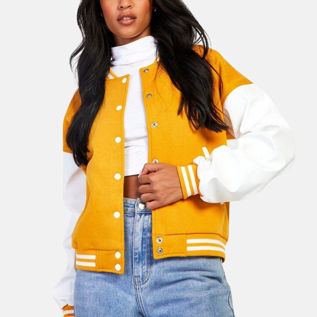 womens mustard satin bomber jacket d6854eeb b31f 46f3 bcdb b032a1277414