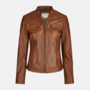 womens slim fit tan leather jacket cca3976f 517f 4e5c b553 e1ff9139d1fb